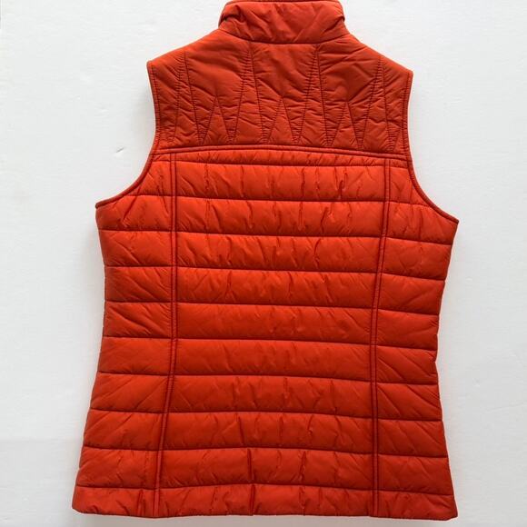 Barbour Ladies Shillhope Gilet Vest Size US 6 UK 10 Coral Orange Red Puffer - Picture 5 of 6